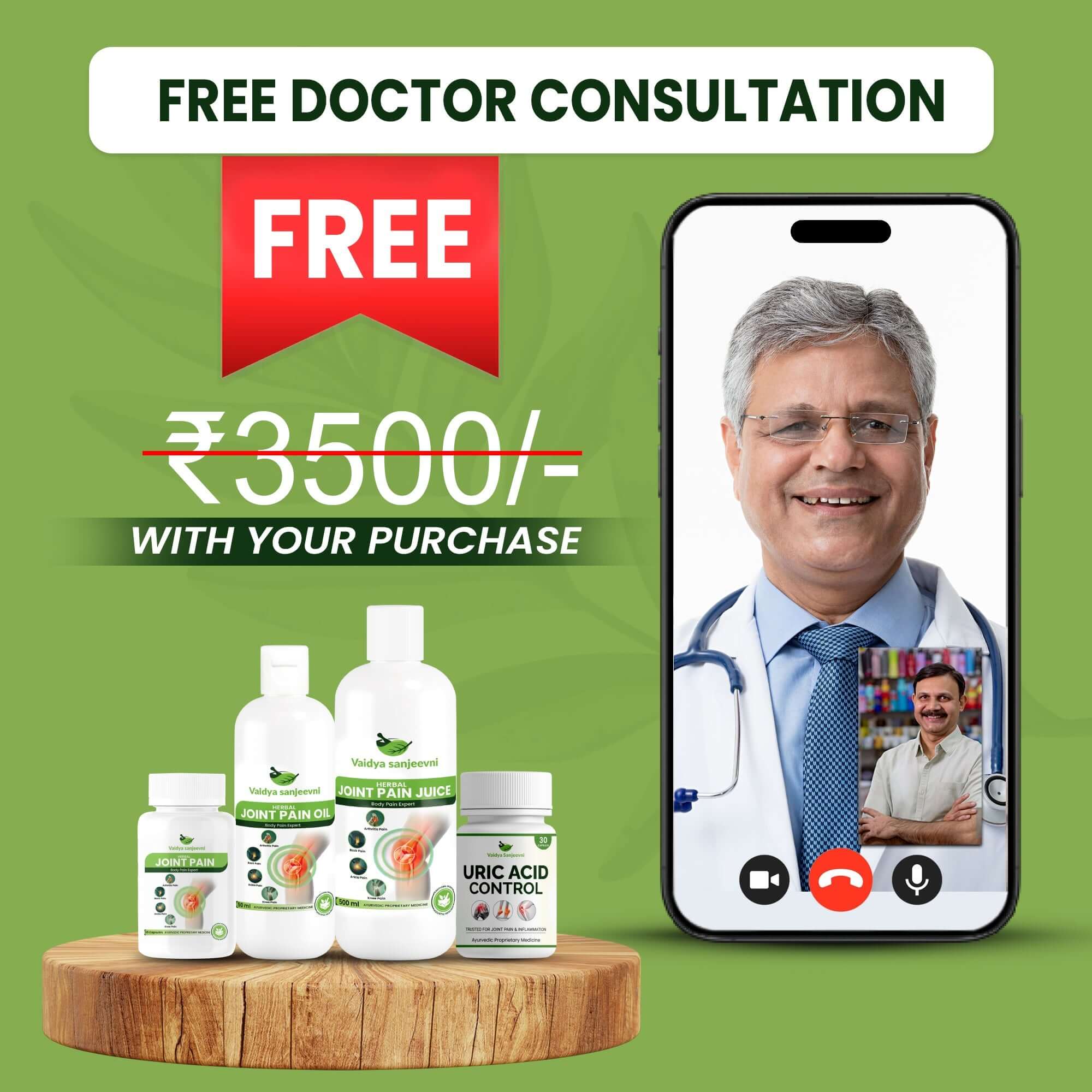 Joint Pain Relief in few weeks + Diet Chart + Doctor Consultation ( FREE)