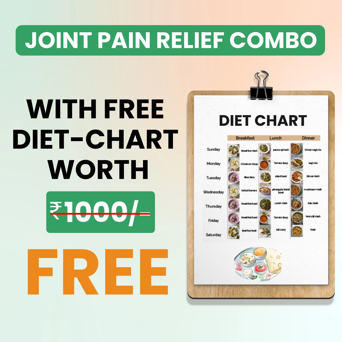 7 Days Result Joint Pain Relief Kit (28 Herbs) + Diet Chart and Doctor Consultation (FREE)