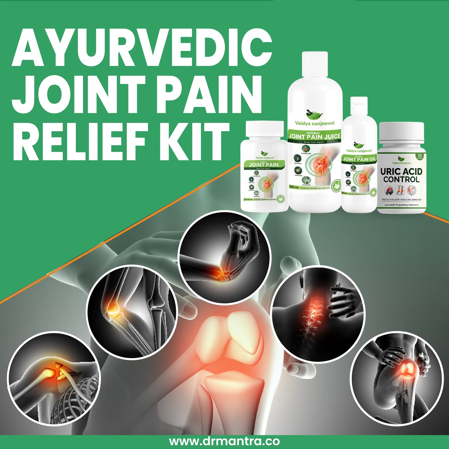 7 Days Result Joint Pain Relief Kit (28 Herbs) + Diet Chart and Doctor Consultation (FREE)