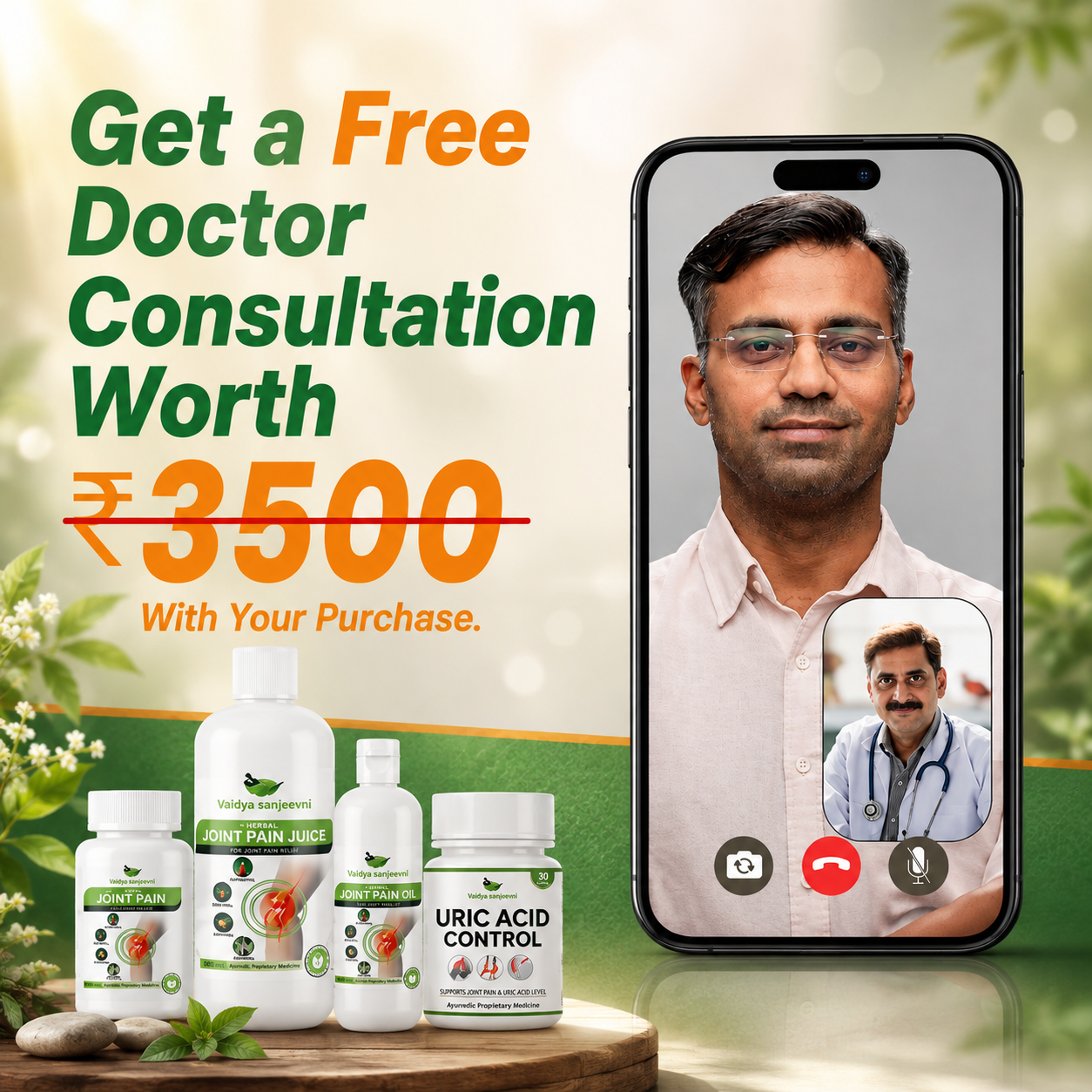 7 Days Result Joint Pain Relief Kit (28 Herbs) + Diet Chart and Doctor Consultation (FREE)