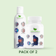 Pack of 2- 30 Joint pain capsule + Massage oil For joint paint